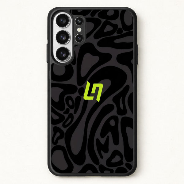 Lando Norris Helmet Pattern - Black Phone Case - Galaxy S26 Ultra / Standard