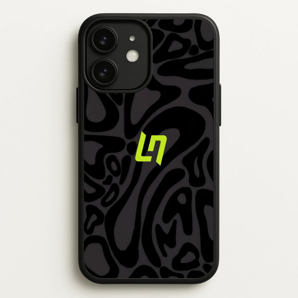 Lando Norris Helmet Pattern - Black Phone Case - iPhone 11 / Standard