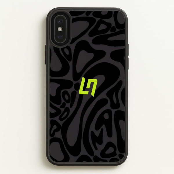 Lando Norris Helmet Pattern - Black Phone Case - iPhone XS Max / Standard
