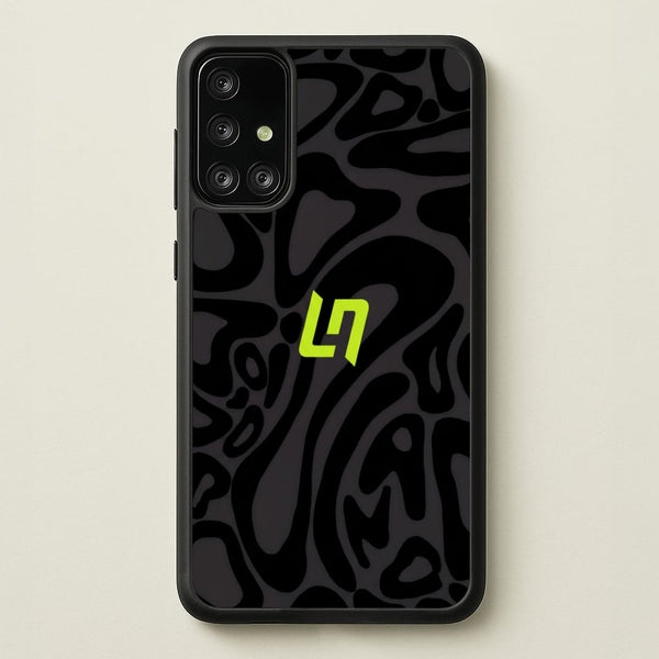 Lando Norris Helmet Pattern - Black Phone Case - Galaxy A71 / Standard