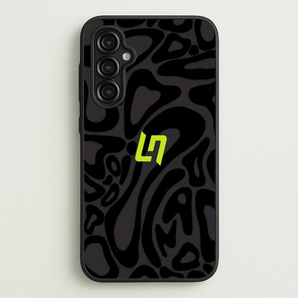 Lando Norris Helmet Pattern - Black Phone Case - Galaxy A14 / Standard