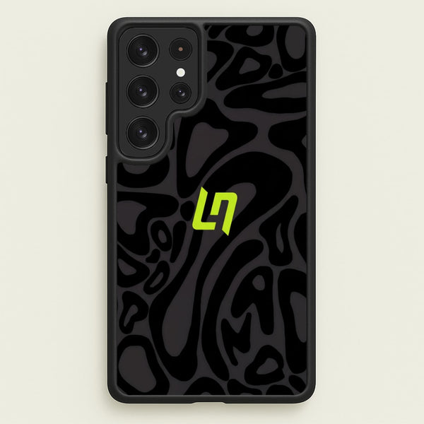 Lando Norris Helmet Pattern - Black Phone Case - Galaxy S23 Ultra / Standard