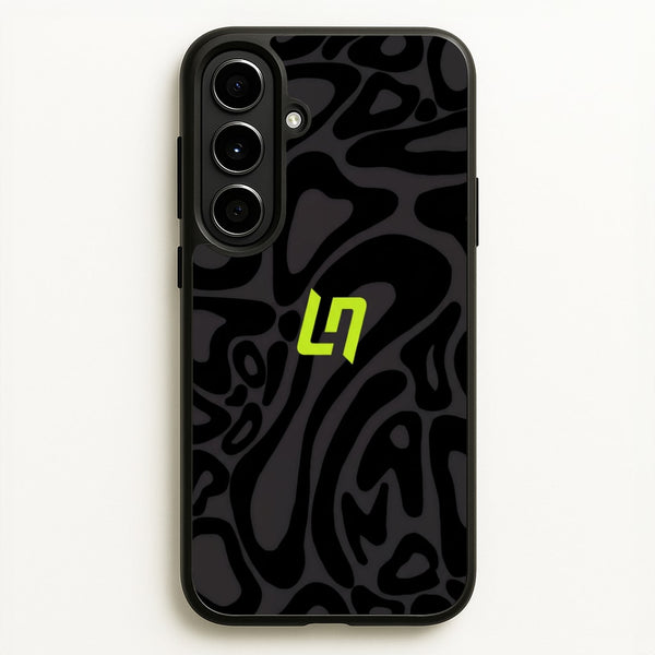 Lando Norris Helmet Pattern - Black Phone Case - Galaxy A56 / Standard