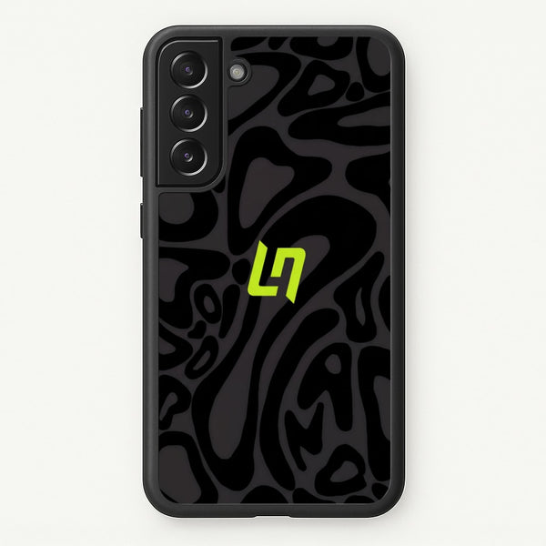 Lando Norris Helmet Pattern - Black Phone Case - Galaxy S21 / Standard