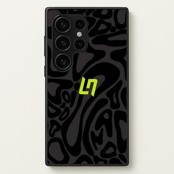 Lando Norris Helmet Pattern - Black Phone Case - Galaxy S24 Ultra / Standard