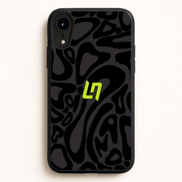 Lando Norris Helmet Pattern - Black Phone Case - iPhone XR / Standard