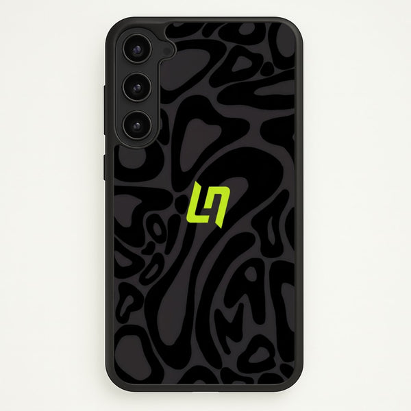 Lando Norris Helmet Pattern - Black Phone Case - Galaxy S23 Plus / Standard