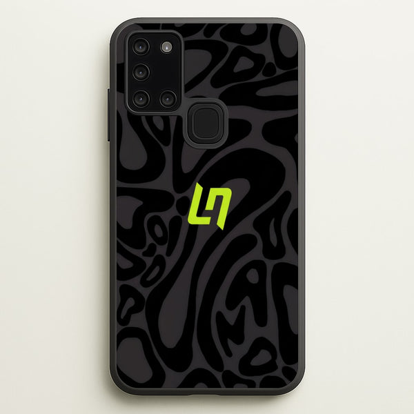 Lando Norris Helmet Pattern - Black Phone Case - Galaxy A21s / Standard