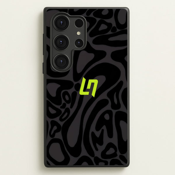Lando Norris Helmet Pattern - Black Phone Case - Galaxy S25 Ultra / Standard