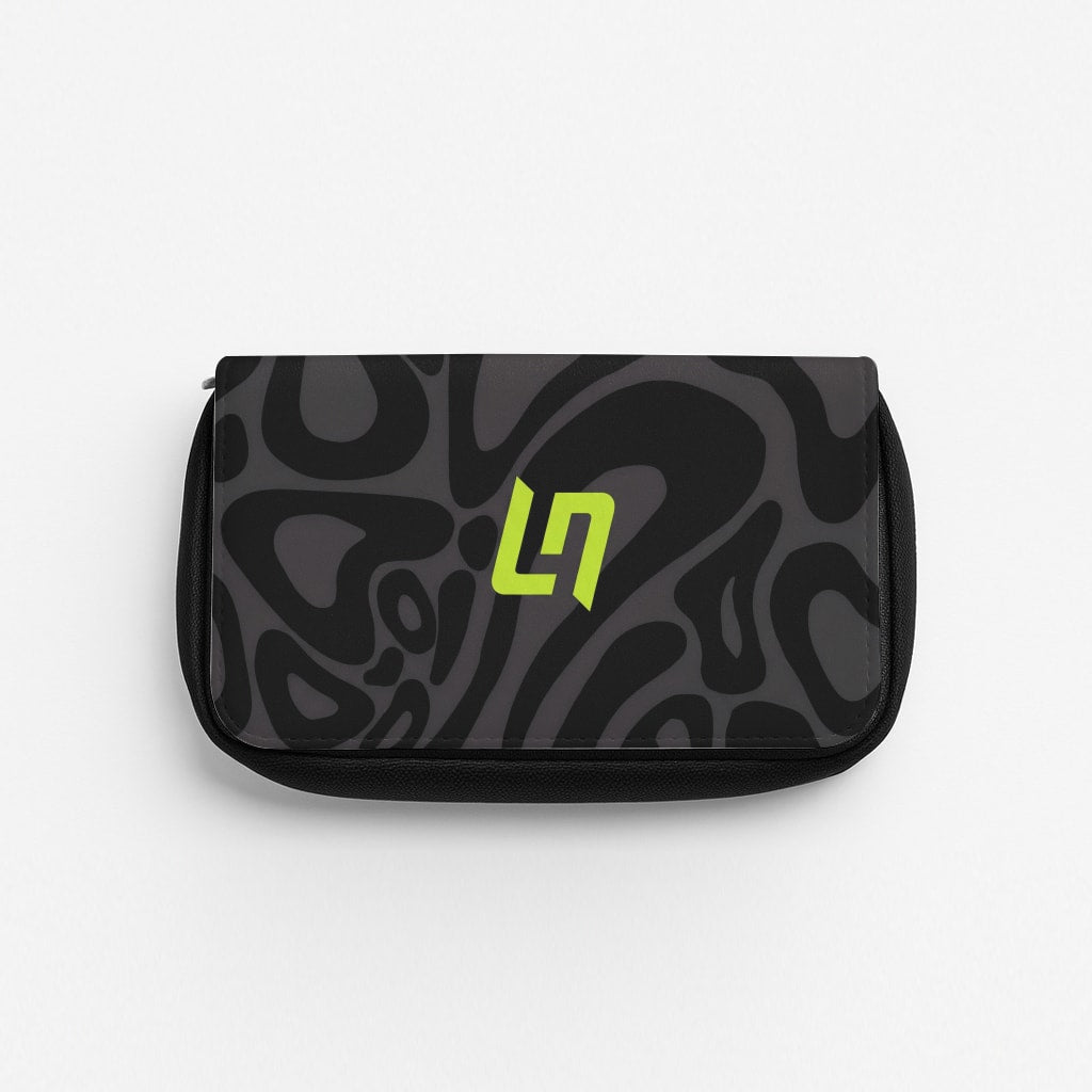 Norris Helmet Pattern - Black Pencil Case