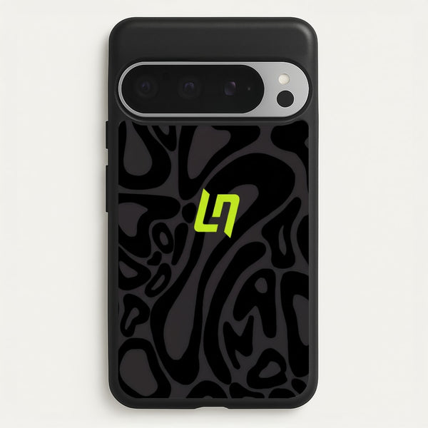 Lando Norris Helmet Pattern - Black Phone Case - Google Pixel 9 Pro XL / Standard