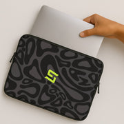 Norris Helmet Pattern - Black Laptop Sleeve 2