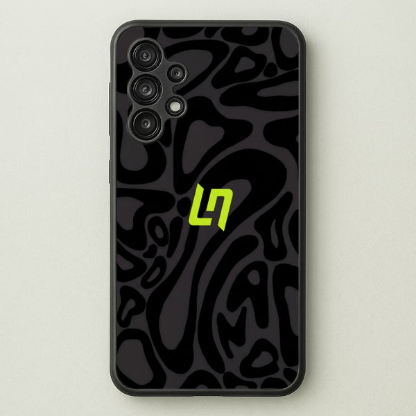 Lando Norris Helmet Pattern - Black Phone Case - Galaxy A13 / Standard
