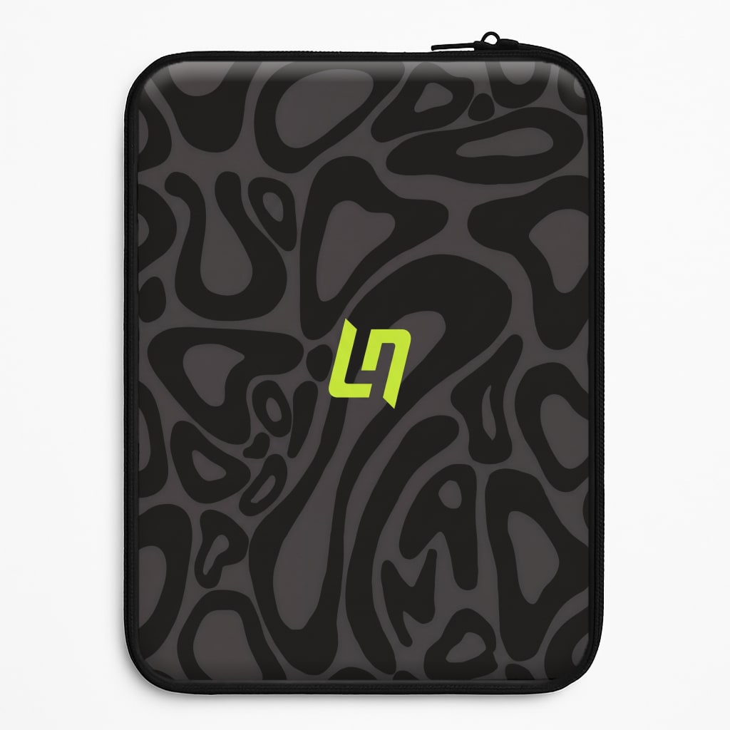 Norris Helmet Pattern - Black Laptop Sleeve