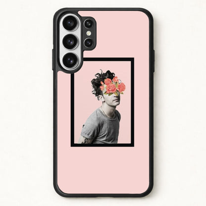 Matt - 1975 Flower Cencored Phone Case for Galaxy S26 Ultra