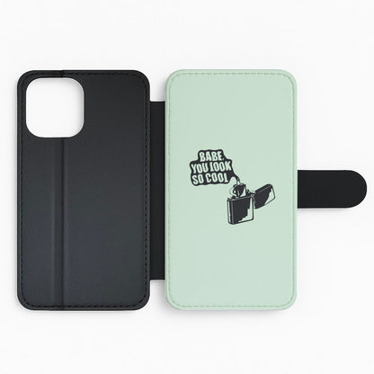 Babe, You Look So Cool - 1975 Flip Phone Case
