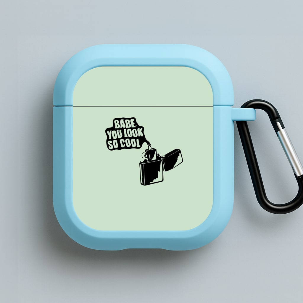 Babe, You Look So Cool - 1975 Blue AirPods Case