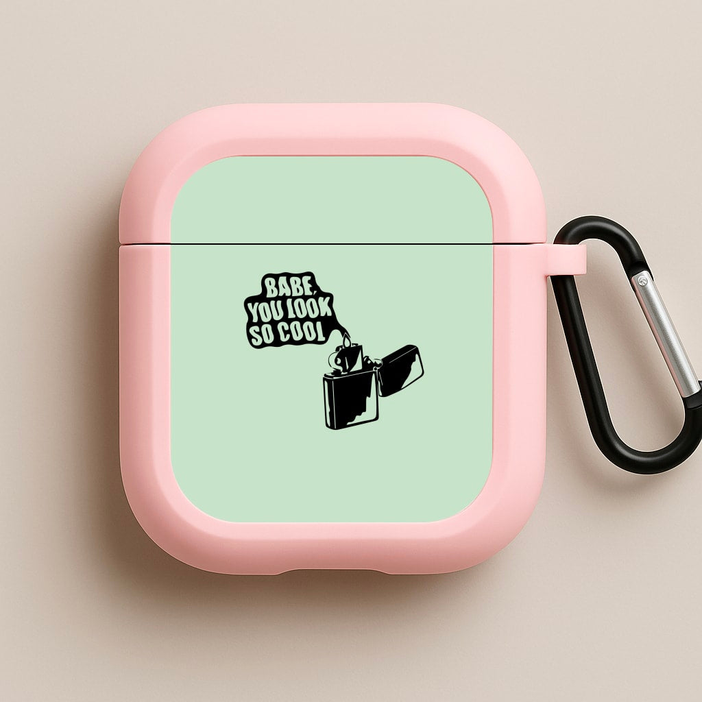 Babe, You Look So Cool - 1975 Pink AirPods Case
