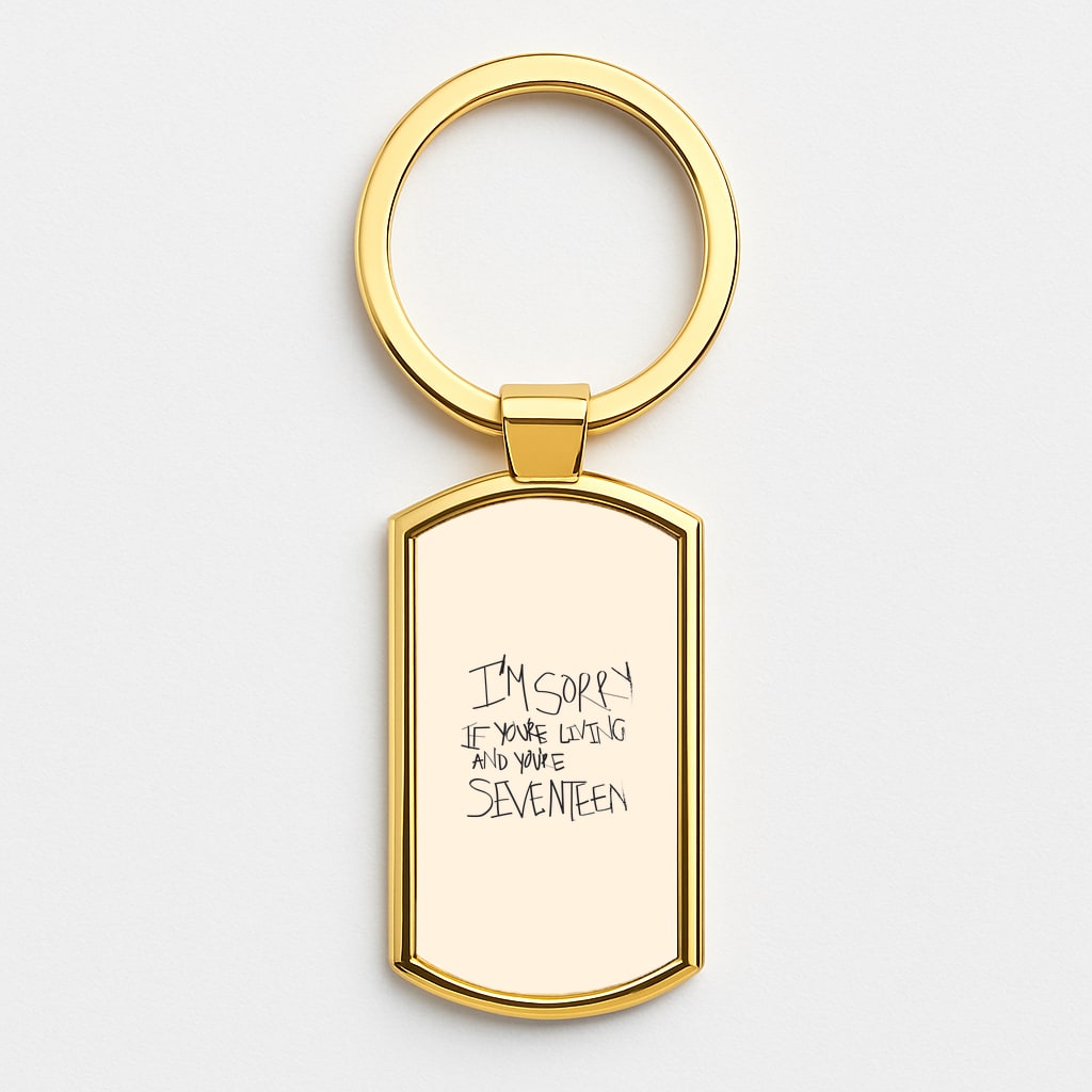 I'm Sorry - The 1975 Gold Keyring