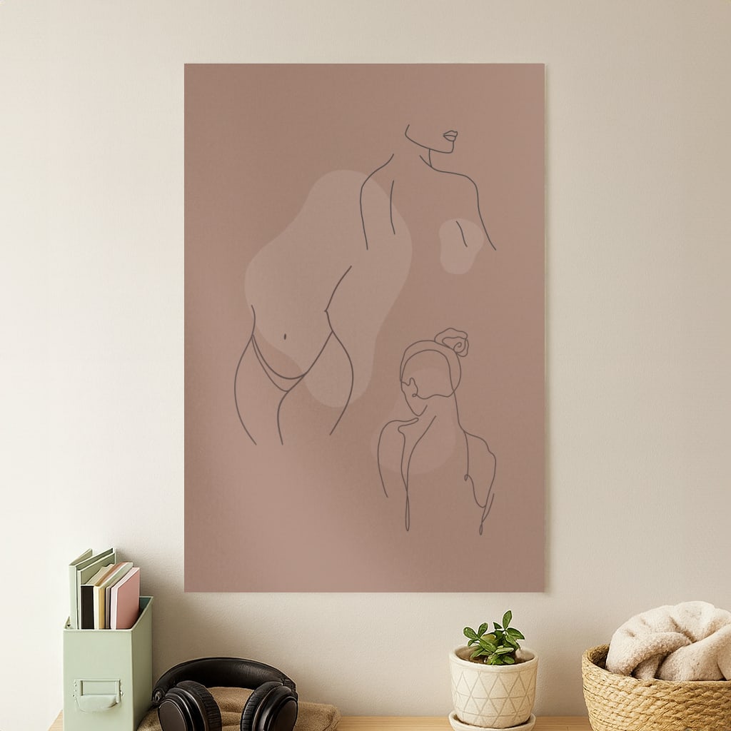Silouhette nude Poster
