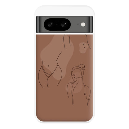 Silouhette nude Phone Case for Google Pixel 8