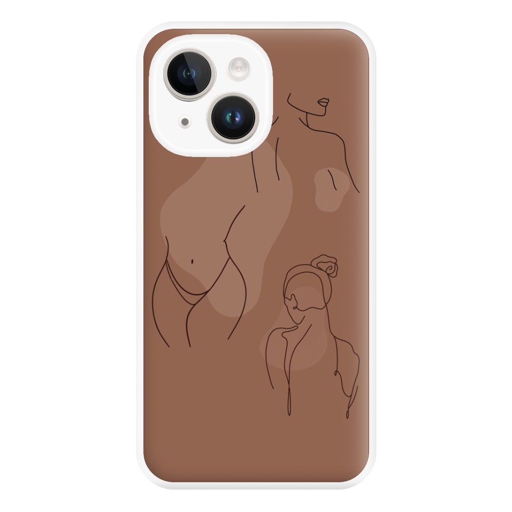 Silouhette nude Phone Case for iPhone 14 Plus