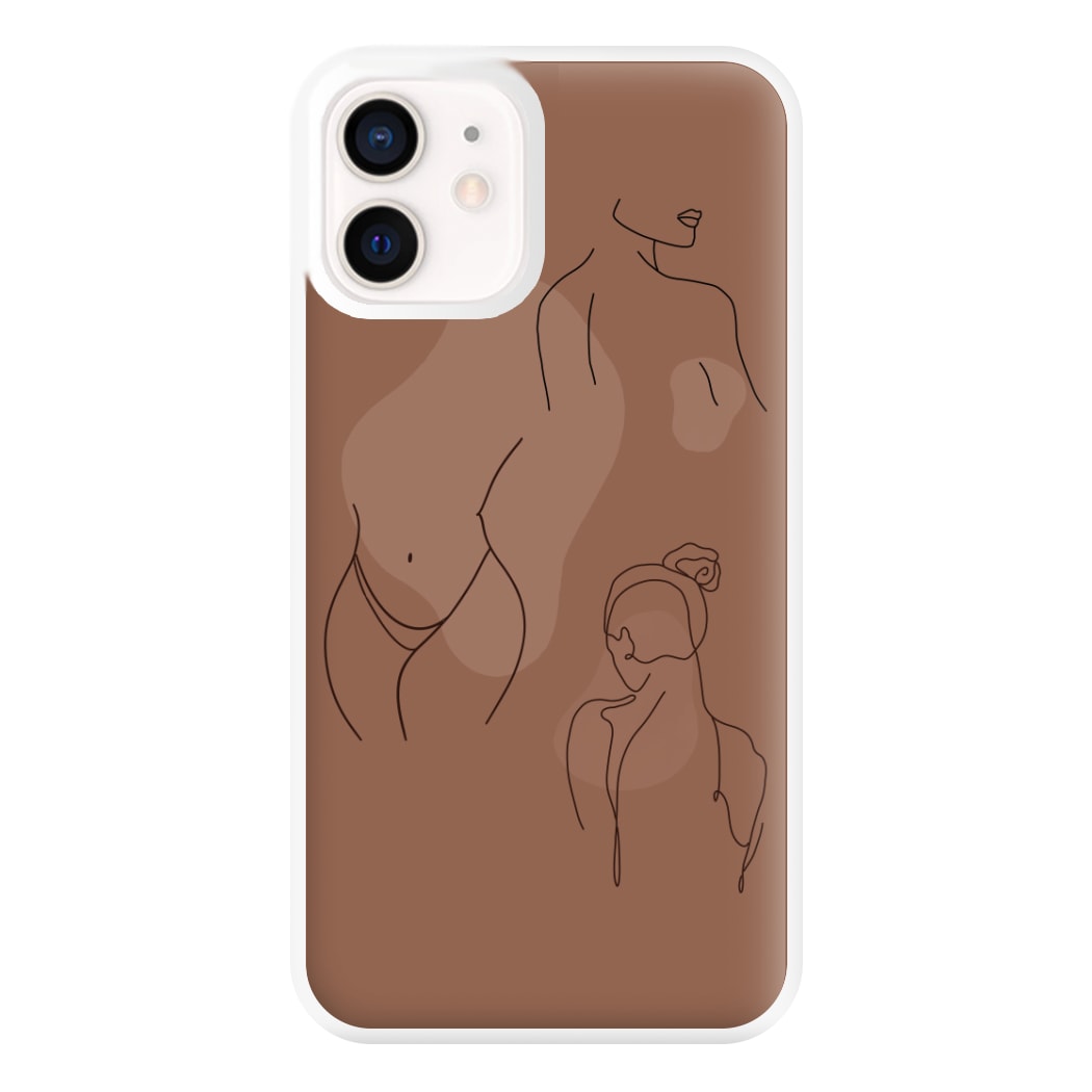 Silouhette nude Phone Case for iPhone 12 Mini