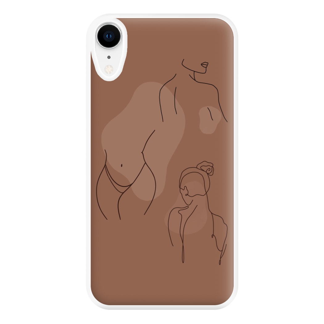 Silouhette nude Phone Case for iPhone XR