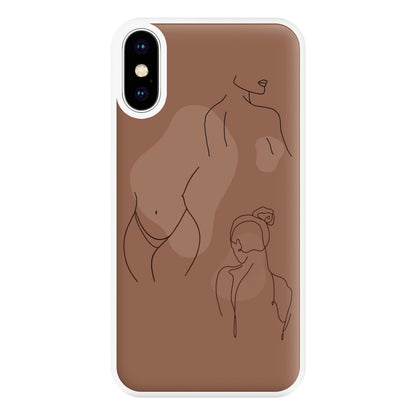 Silouhette nude Phone Case for iPhone XS Max