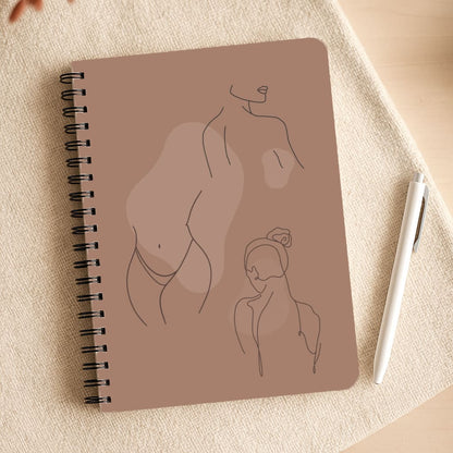 Silouhette nude Notepad