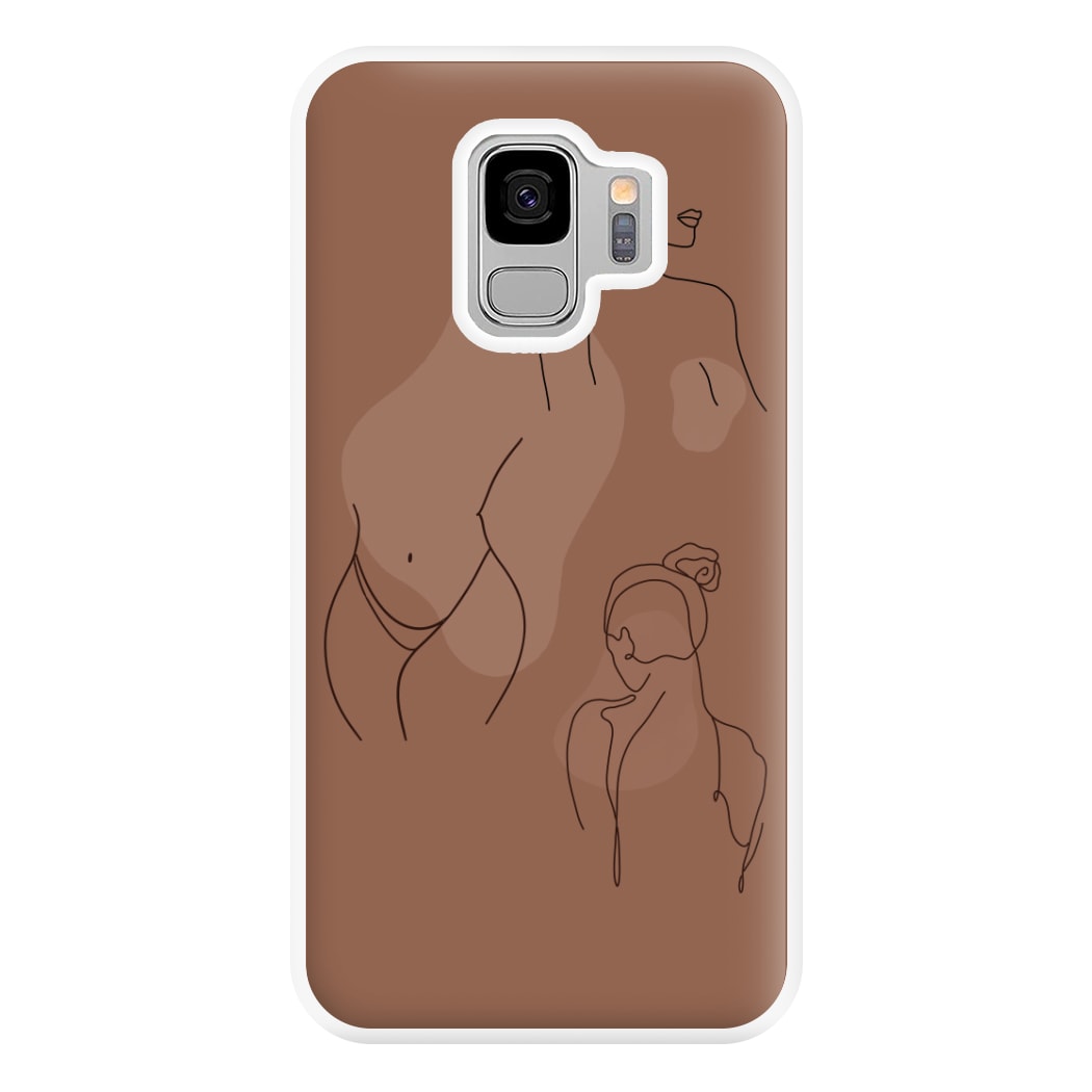 Silouhette nude Phone Case for Galaxy S9 Plus