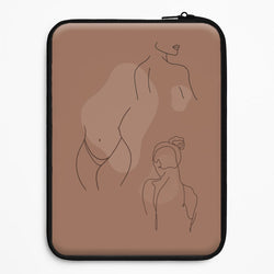 Silouhette nude Universal Laptop Sleeve
