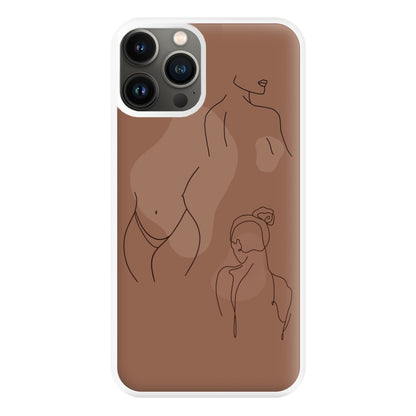 Silouhette nude Phone Case for iPhone 13 Pro Max