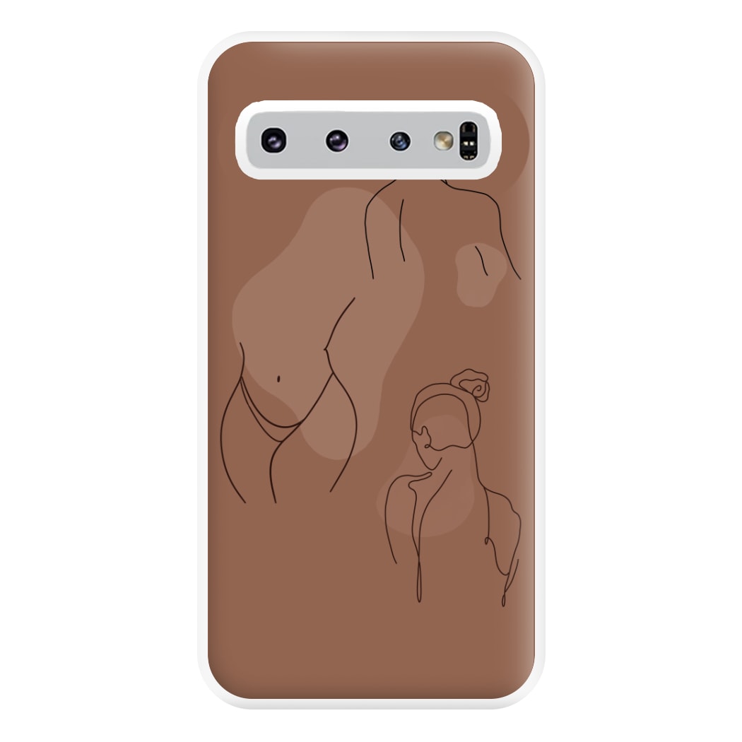 Silouhette nude Phone Case for Galaxy S10 Plus