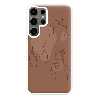 Silouhette nude Phone Case for Galaxy S24 Ultra