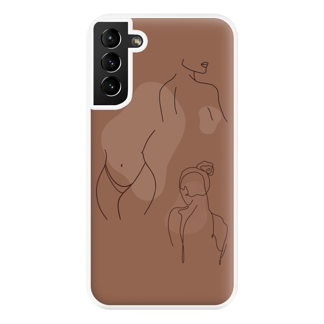 Silouhette nude Phone Case for Galaxy S21 Plus