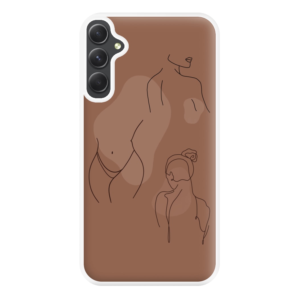 Silouhette nude Phone Case for Galaxy A34