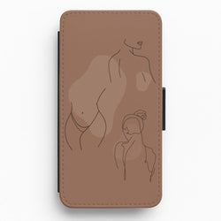 Silouhette nude Flip / Wallet Phone Case