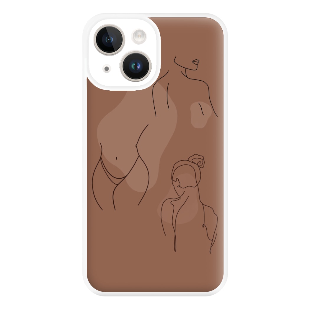 Silouhette nude Phone Case for iPhone 14