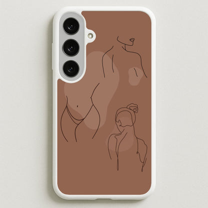 Silouhette nude Phone Case for Galaxy S25FE