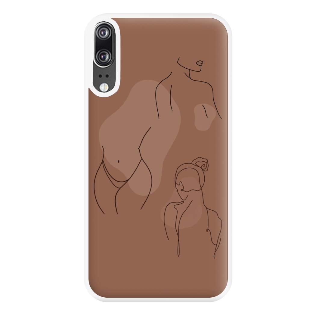 Silouhette nude Phone Case for Huawei P20