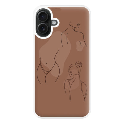 Silouhette nude Phone Case for iPhone 16 Plus