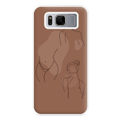 Silouhette nude Phone Case for Galaxy S8 Plus