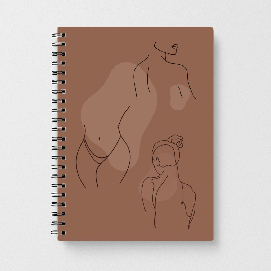Silouhette nude Notebook