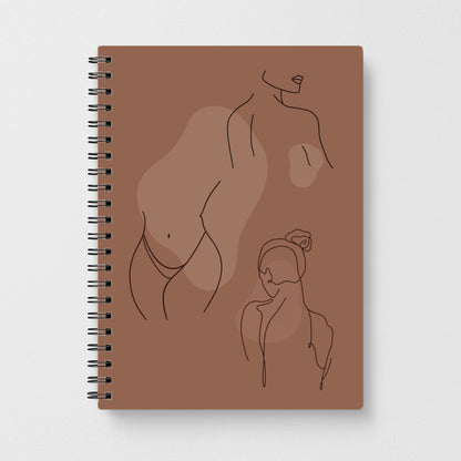 Silouhette nude Notebook