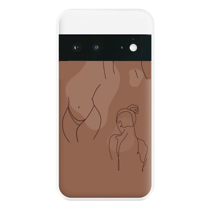 Silouhette nude Phone Case for Google Pixel 6a