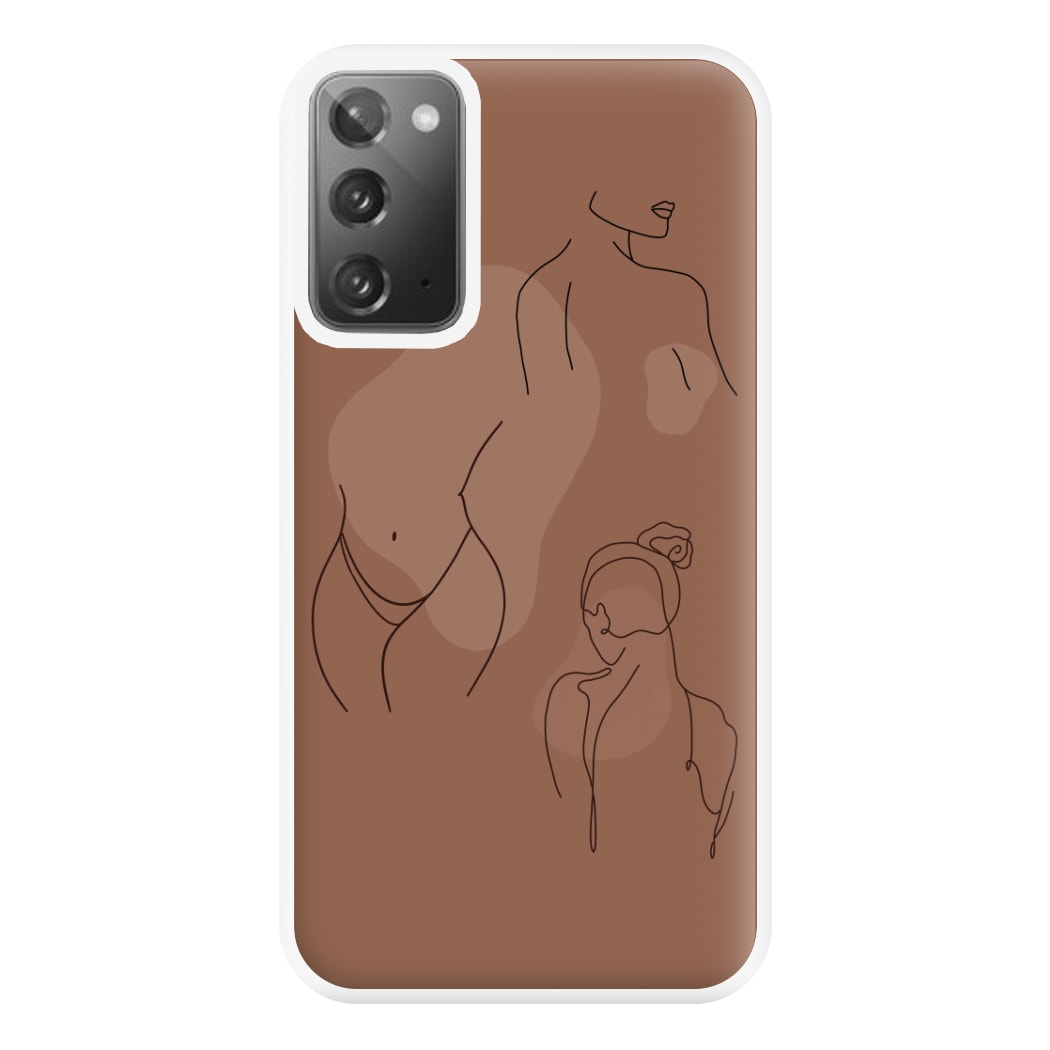 Silouhette nude Phone Case for Galaxy Note 20 Ultra