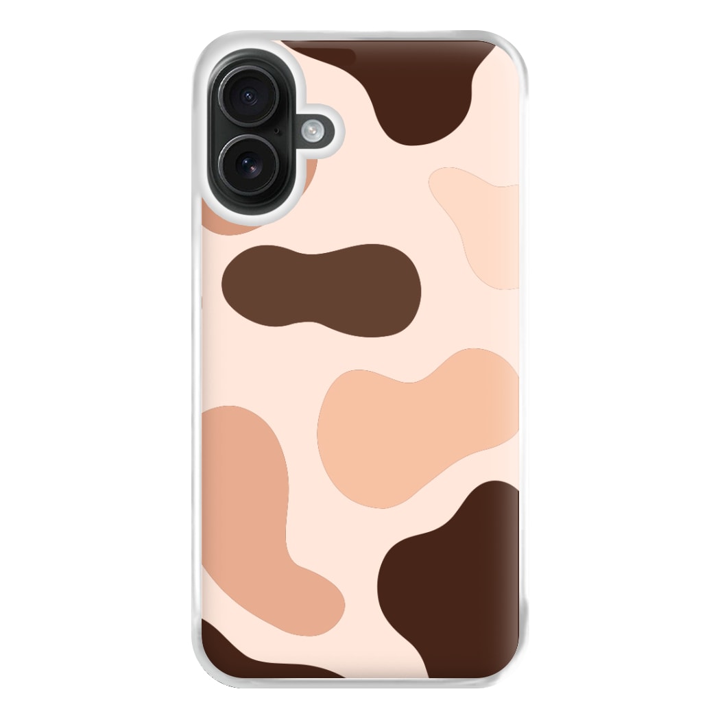 Cowprint Nude Phone Case for iPhone 16 Plus