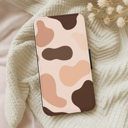 Cowprint Nude Wallet Phone Case