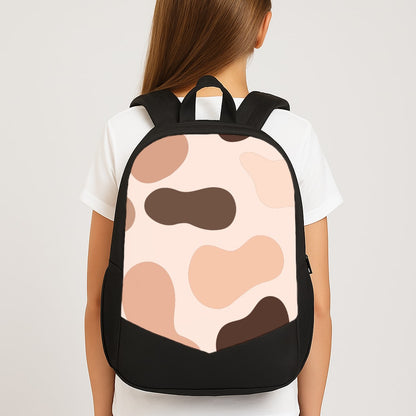 Cowprint Nude Large School Bag